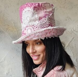 Designer Top Hat Concept Clothing Avngard Fashion Hand-stitched Patchwork